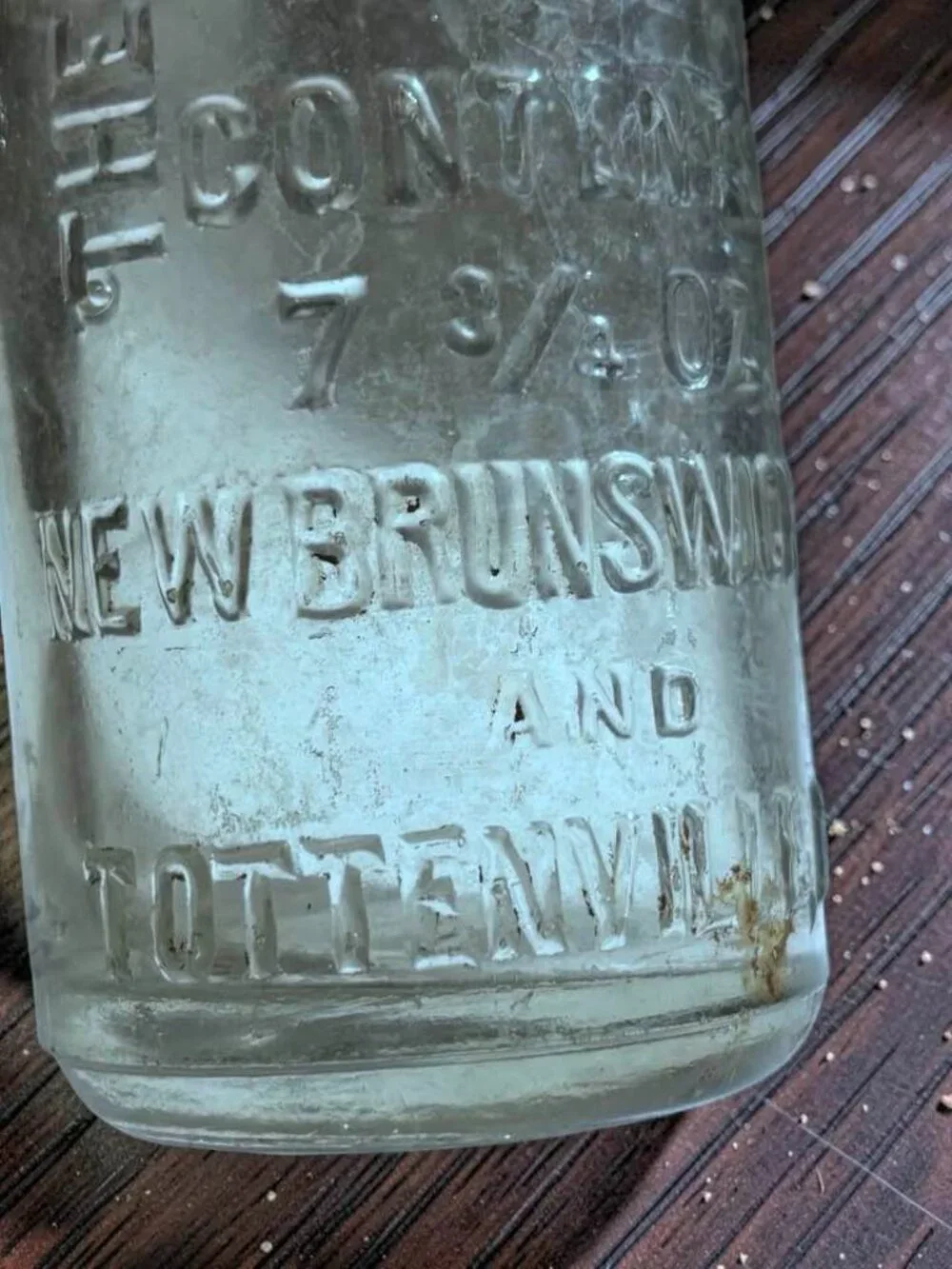 SCARE Hankins Bottling Co 7 3/4 oz New Bruswick NJ and Tottenville, NY Bottle - Picture 2 of 8